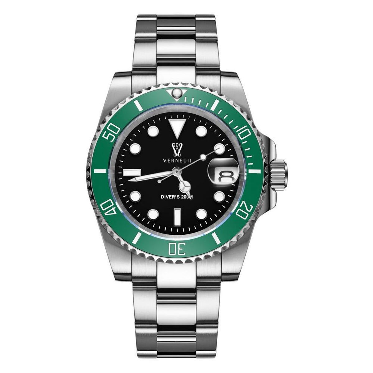 VERNEUIL - Reloj Hombre VERNEUIL Diver Cristal de Zafiro - Modelo Emerald Diver