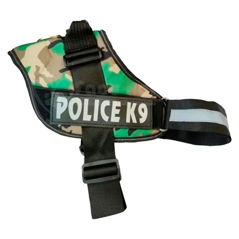 GENERICO - Arnés Para Perro K9 Police Color Militar L