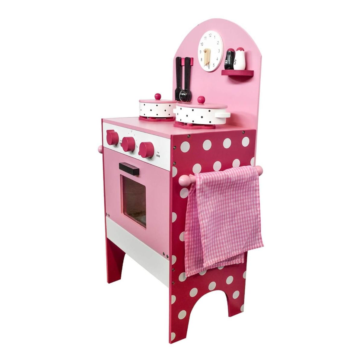 GAME POWER - Cocina De Madera Rosada + Accesorios 43,5X23,5X70 Gamepower