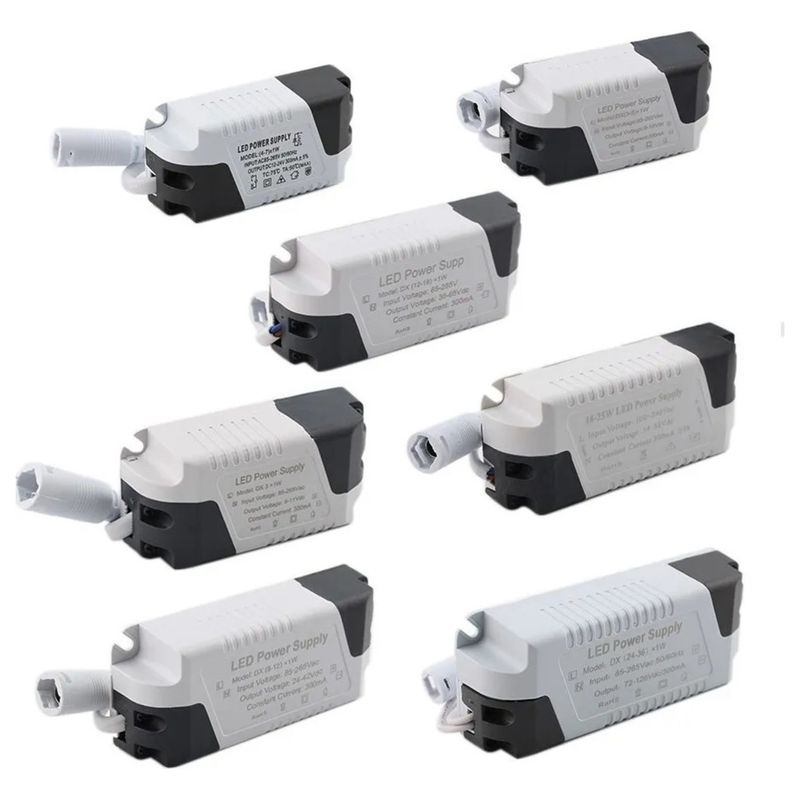 GENERICO - X5 Transformador Foco Panel Plafón Led Driver 6w 50-60ma / 003076