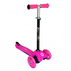 EVO - Scooter Monopatín Tres Ruedas Con Luces Light Up Rosado