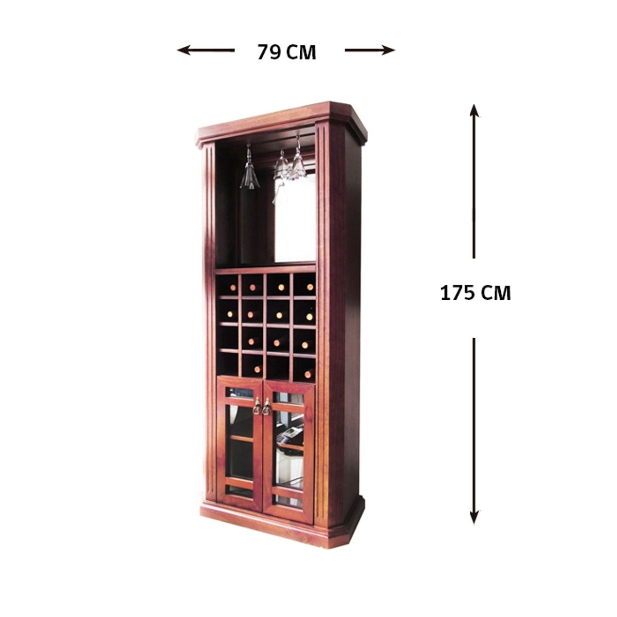 MSA MUEBLES SANTA ANA - VITRINA CAVA ESPEJO NEW MAXI