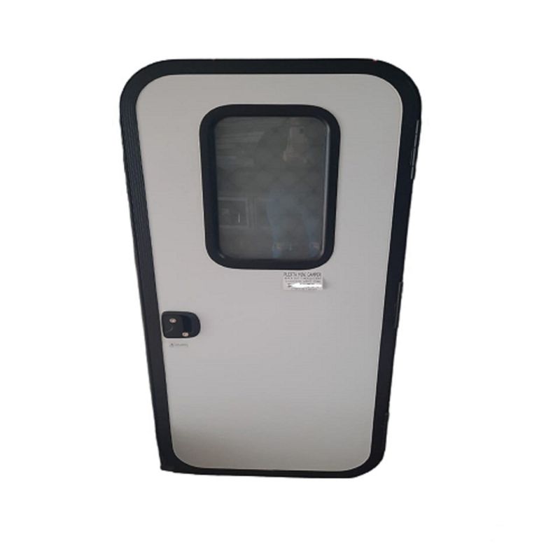 GENERICO - Puerta Minicamper Black Out 622x1500 Ventana Fija