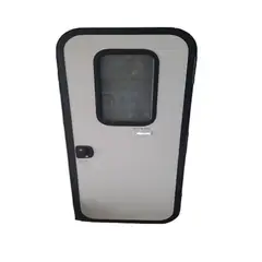 GENERICO - Puerta Minicamper Black Out 622x1500 Ventana Fija