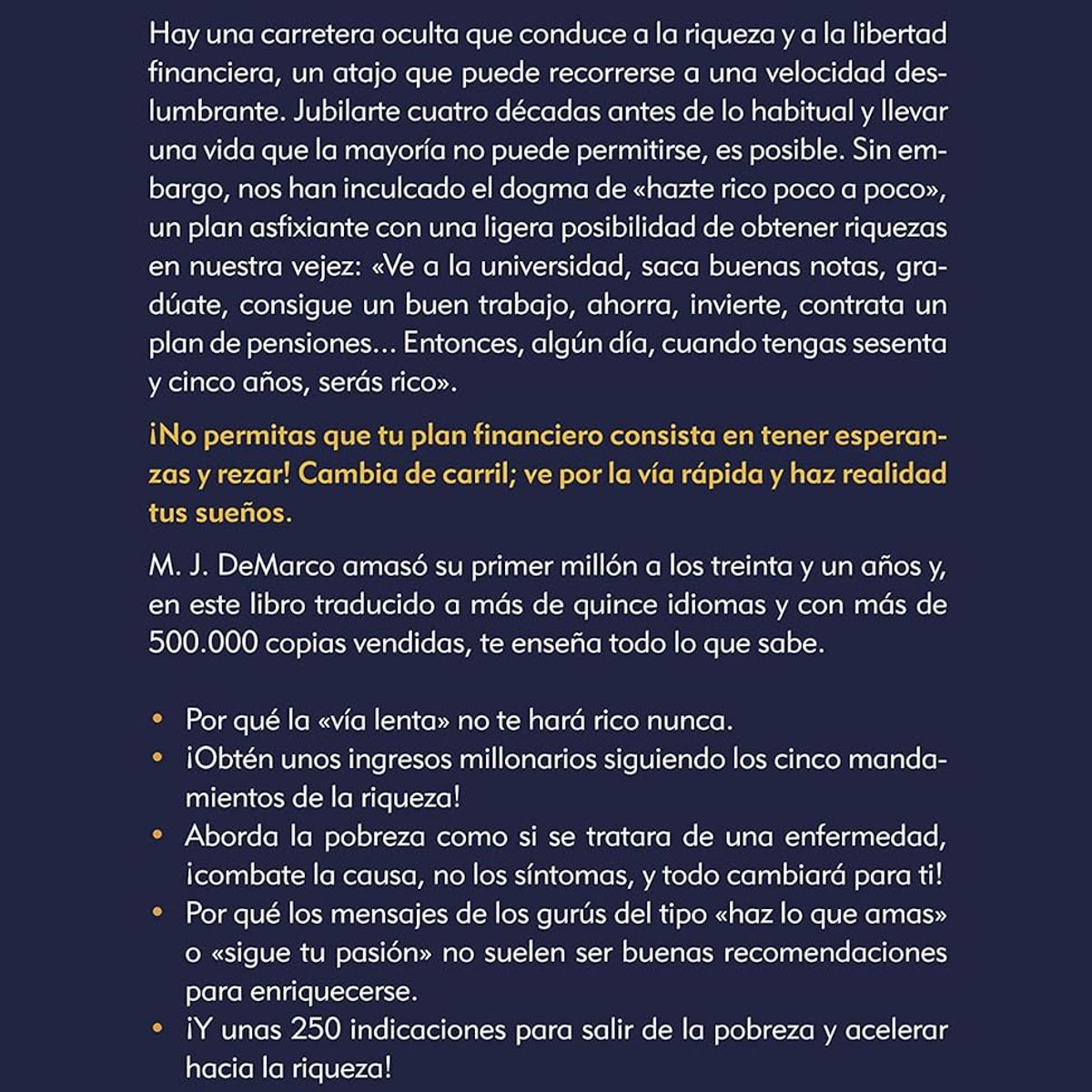 SIRIO EDITORIAL - La Vía Rápida Del Millonario
