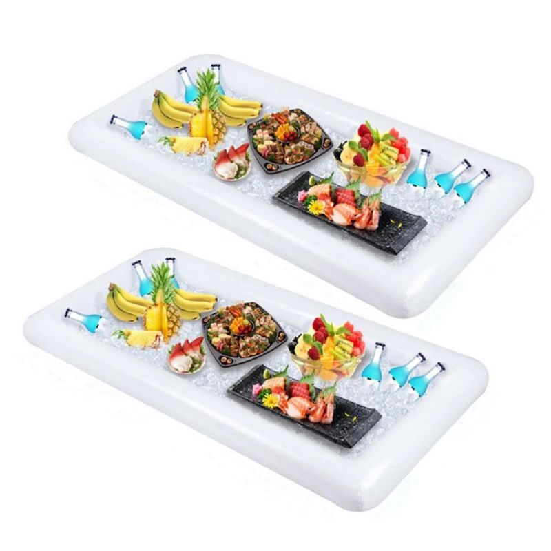 GENERICO - Flotador Mini Bar Para Piscinas Blanco 130 x 63 Cm Aprox