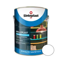 SINTEPLAST - Pintura Triple Accion Anticorrosivo Convertidor Esmalte Blanco 4 LT