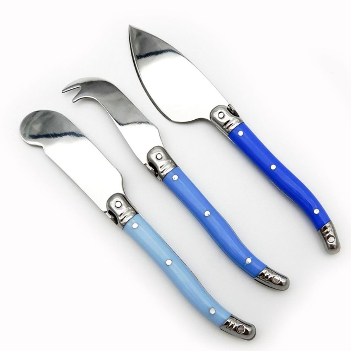 GENERICO - SET CUCHILLO QUESOS MONTEPELLIER MARFIL Azul