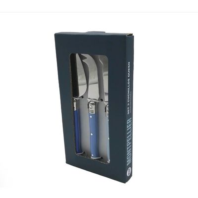 Imagen 2 del producto SET CUCHILLO QUESOS MONTEPELLIER MARFIL Azul
