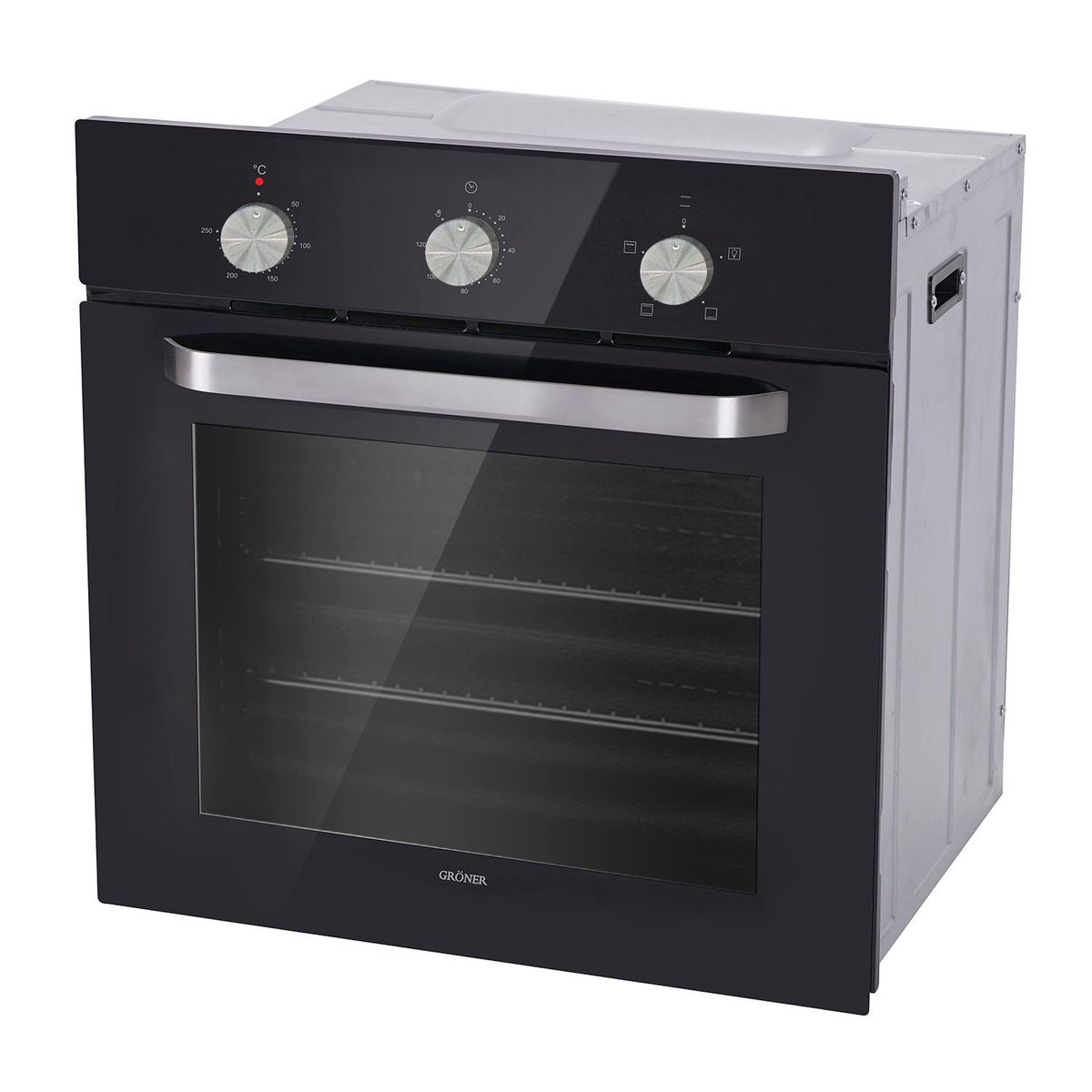 GRONER - Horno Eléctrico Empotrable Gröner Black 4F 60L…