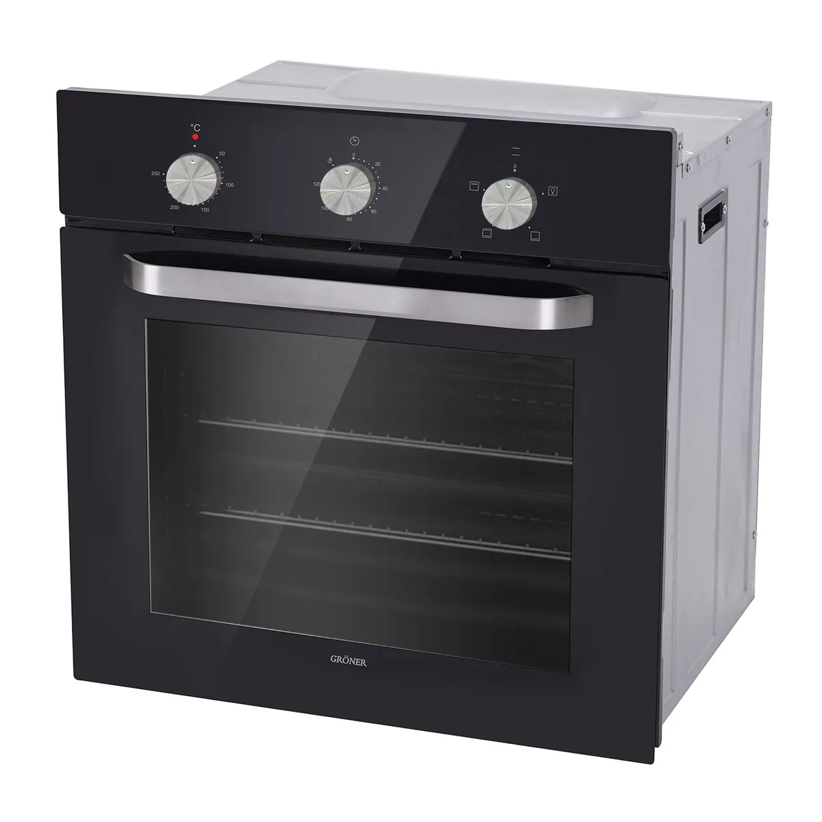 GRONER - Horno Eléctrico Empotrable Gröner Black 4F 60L…