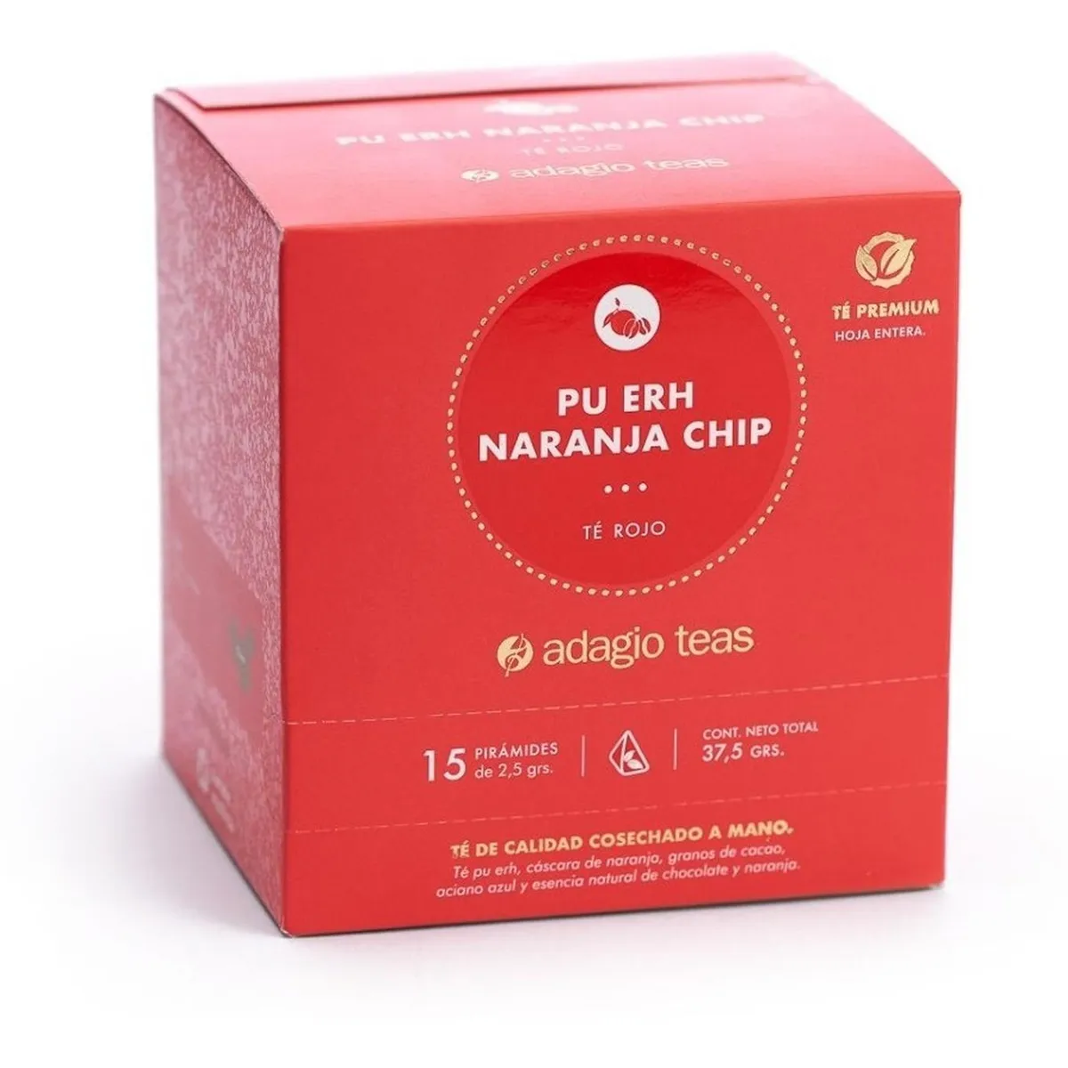 ADAGIO TEAS - Adagio Teas Caja 15 Teabags Pu Erh Naranja Chip