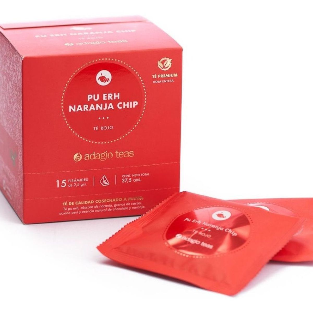 ADAGIO TEAS - Adagio Teas Caja 15 Teabags Pu Erh Naranja Chip