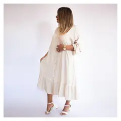 LIBERTE - Vestido Camisero Beige