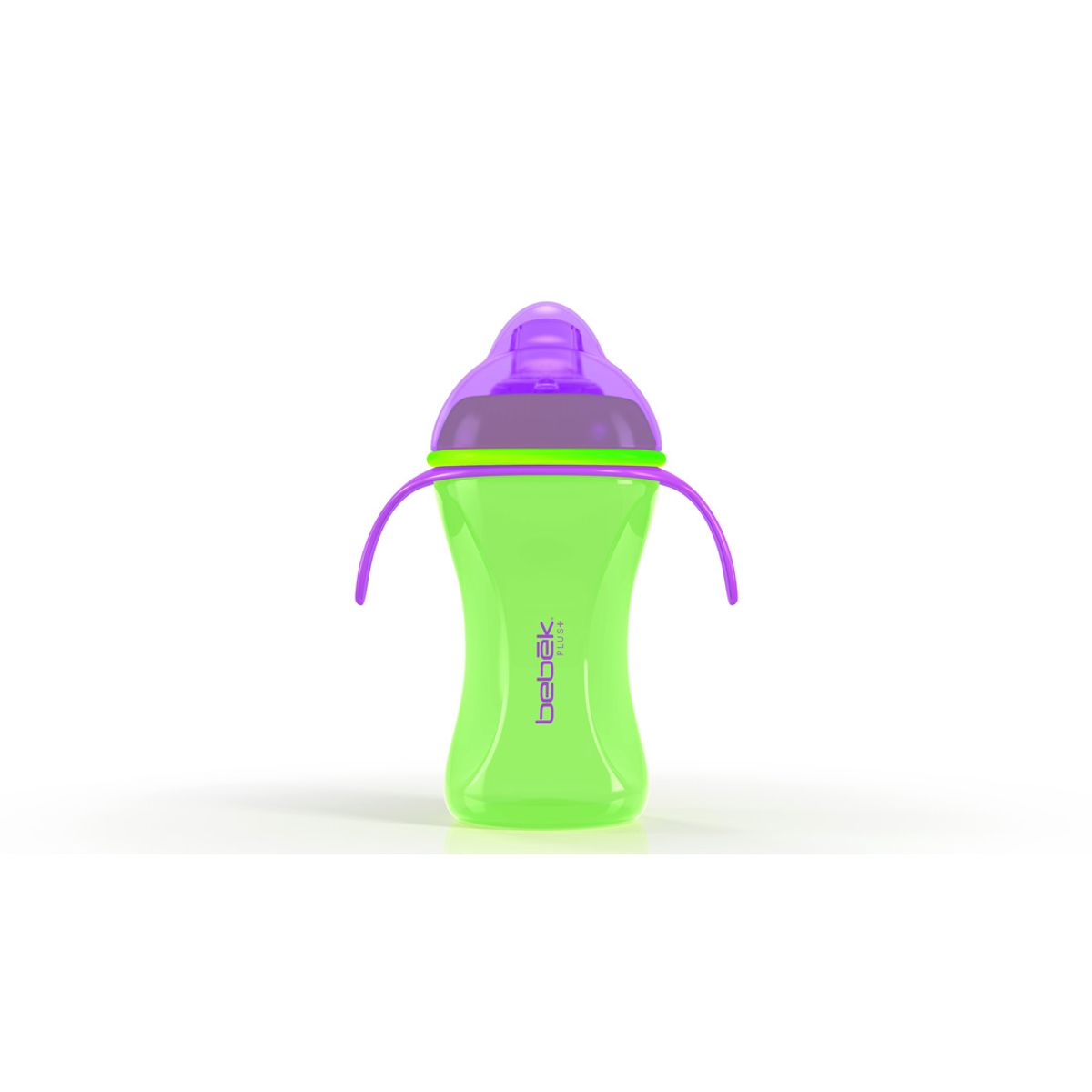 BEBEK - Vaso de entrenamiento Plus 240ml con Asas - Boquilla de Silicona SenseFlo™