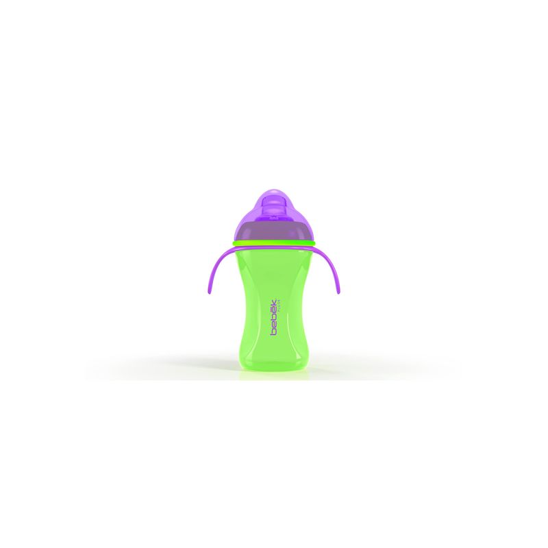 BEBEK - Vaso de entrenamiento Plus 240ml con Asas - Boquilla de Silicona SenseFlo™