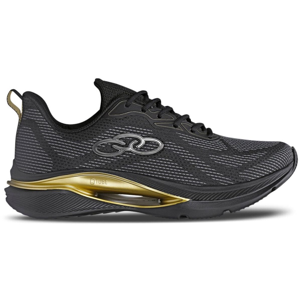 OLYMPIKUS - Zapatilla Hombre Lusion Negro/Dorado Olympikus