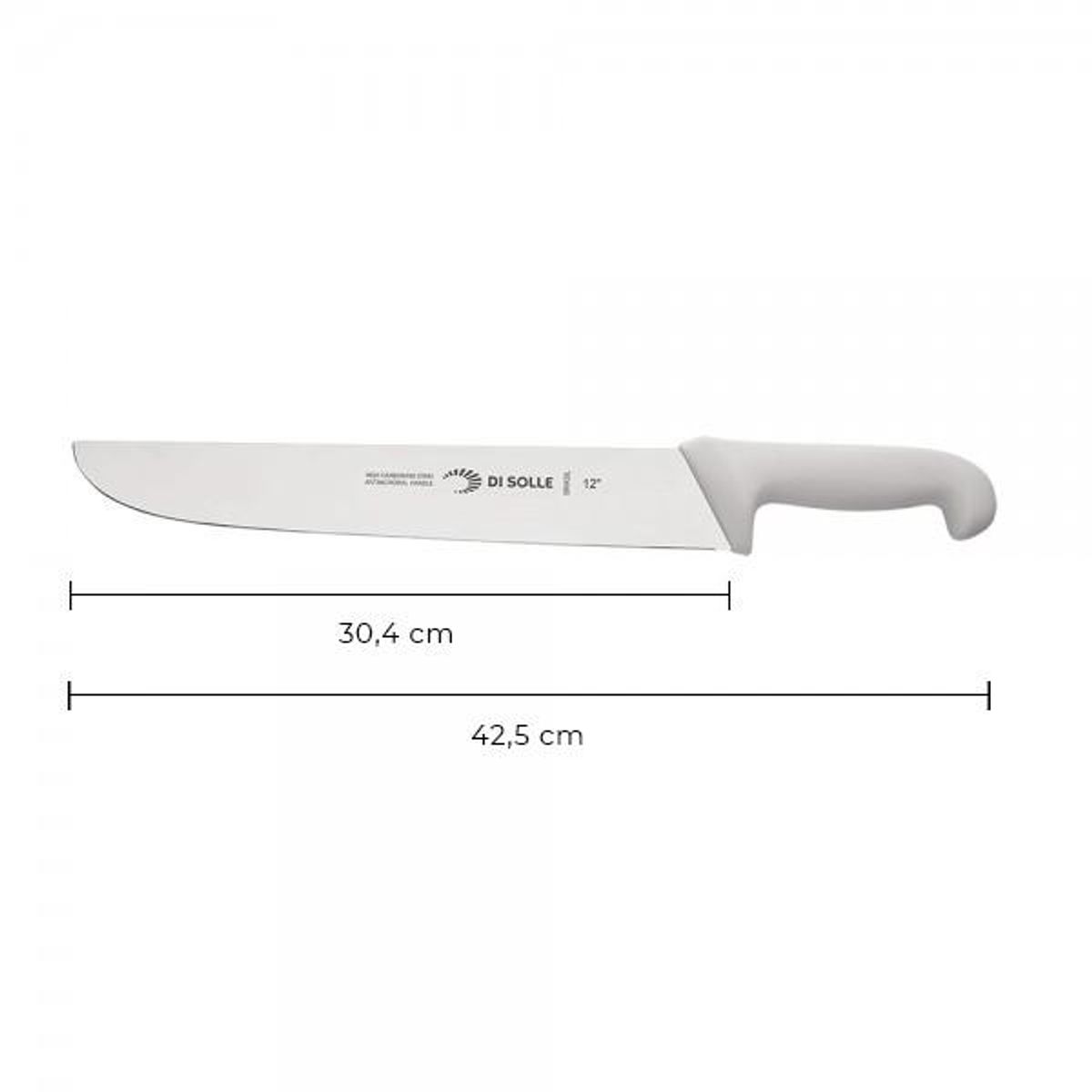 DI SOLLE - CUCHILLO CARNICERO BLANCO HOJA DE 30,4 CMS.