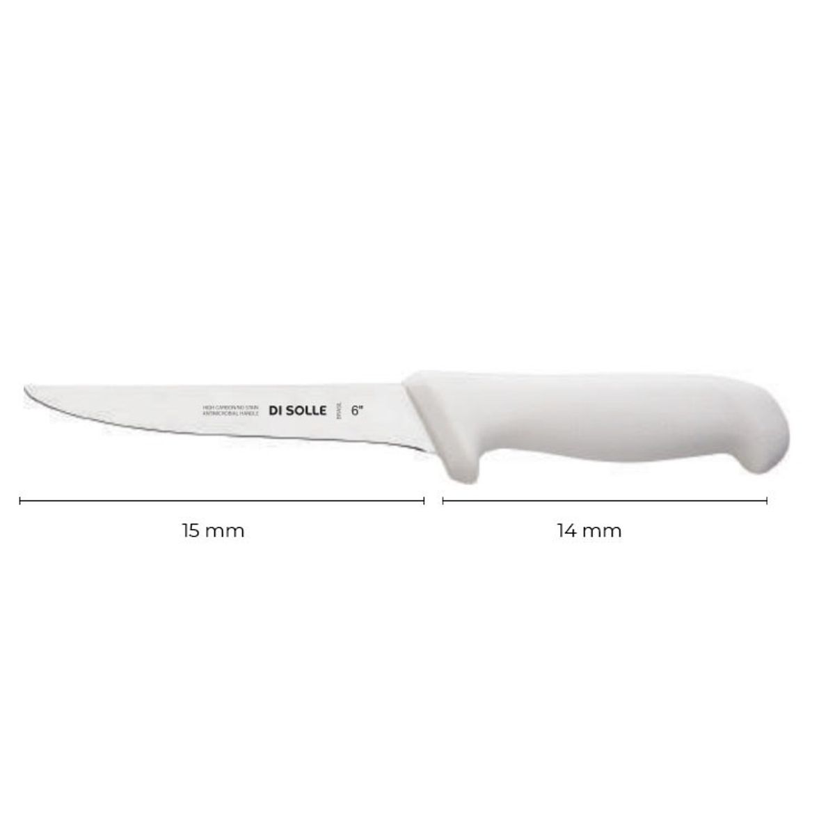 IMAHE - CUCHILLO DESHUESADOR 15 CM BLANCO LINEA DURAFIO IMAHE