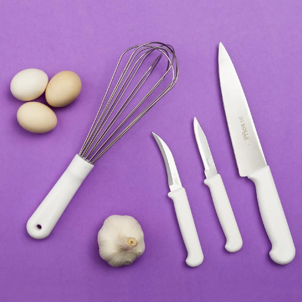 DI SOLLE - CUCHILLO TORNEADOR BLANCO HOJA DE 7,8 CMS. DI SOLLE