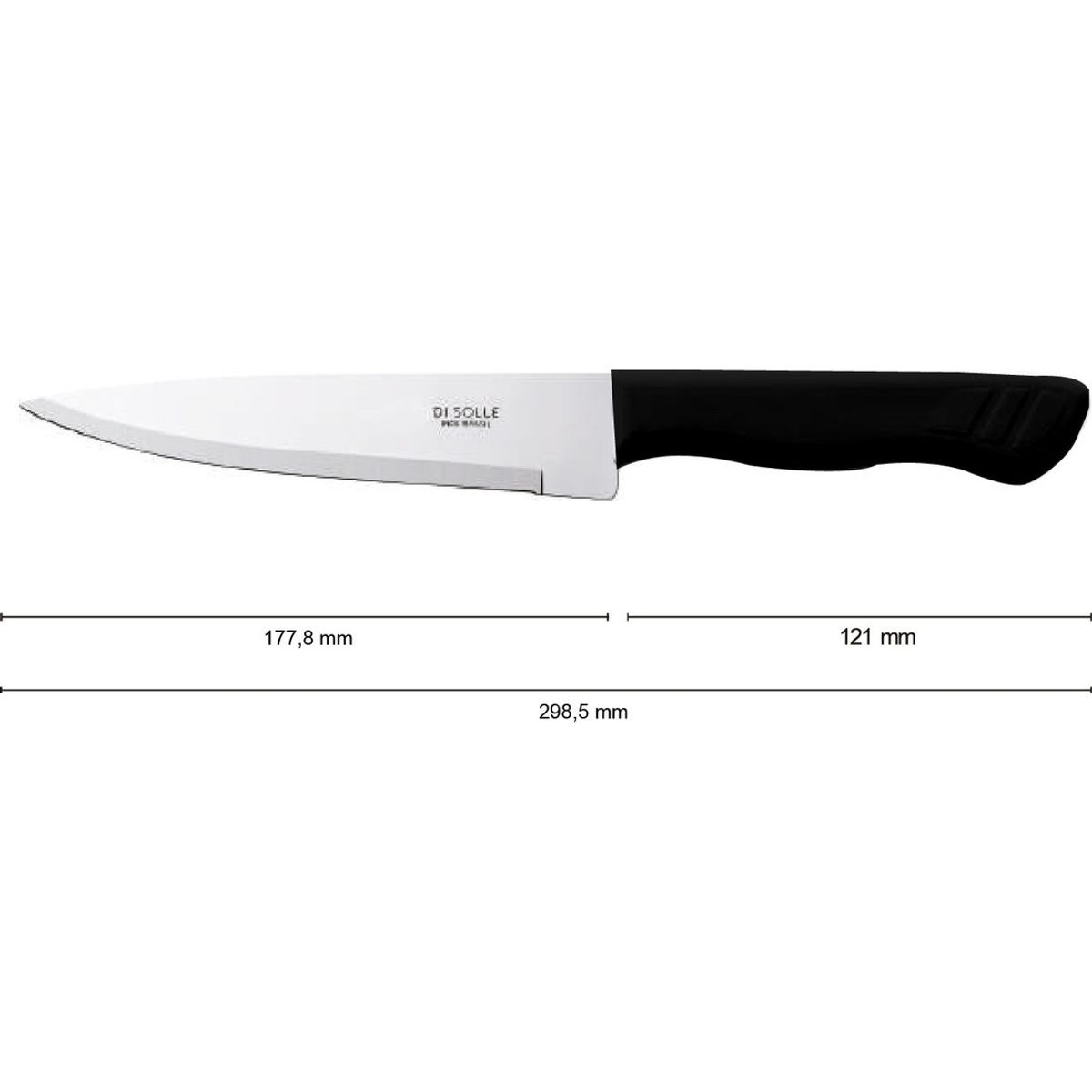 DI SOLLE - CUCHILLO UTILITARIO 18 CMS NEGRO PARATY DI SOLLE