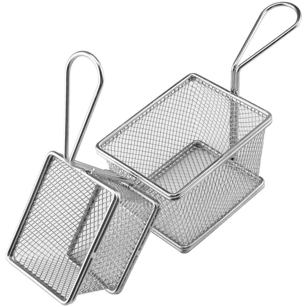 IMAHE - CANASTO EXHIBICIÓN FRITURA CUADRADO ACERO INOX IMAHE