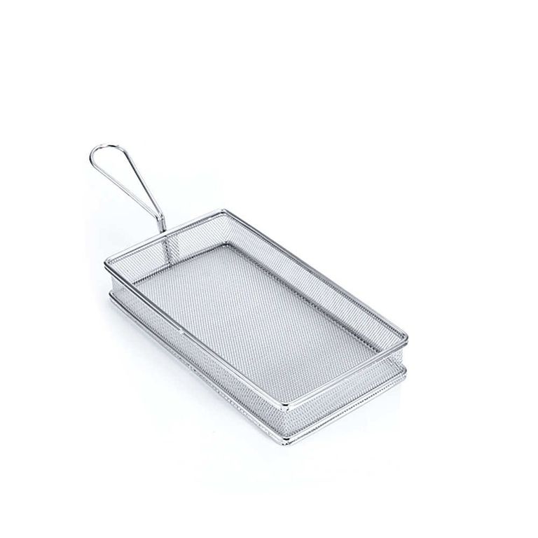 CANASTO EXHIBICION FRITURA RECTANGULAR ACERO INOX