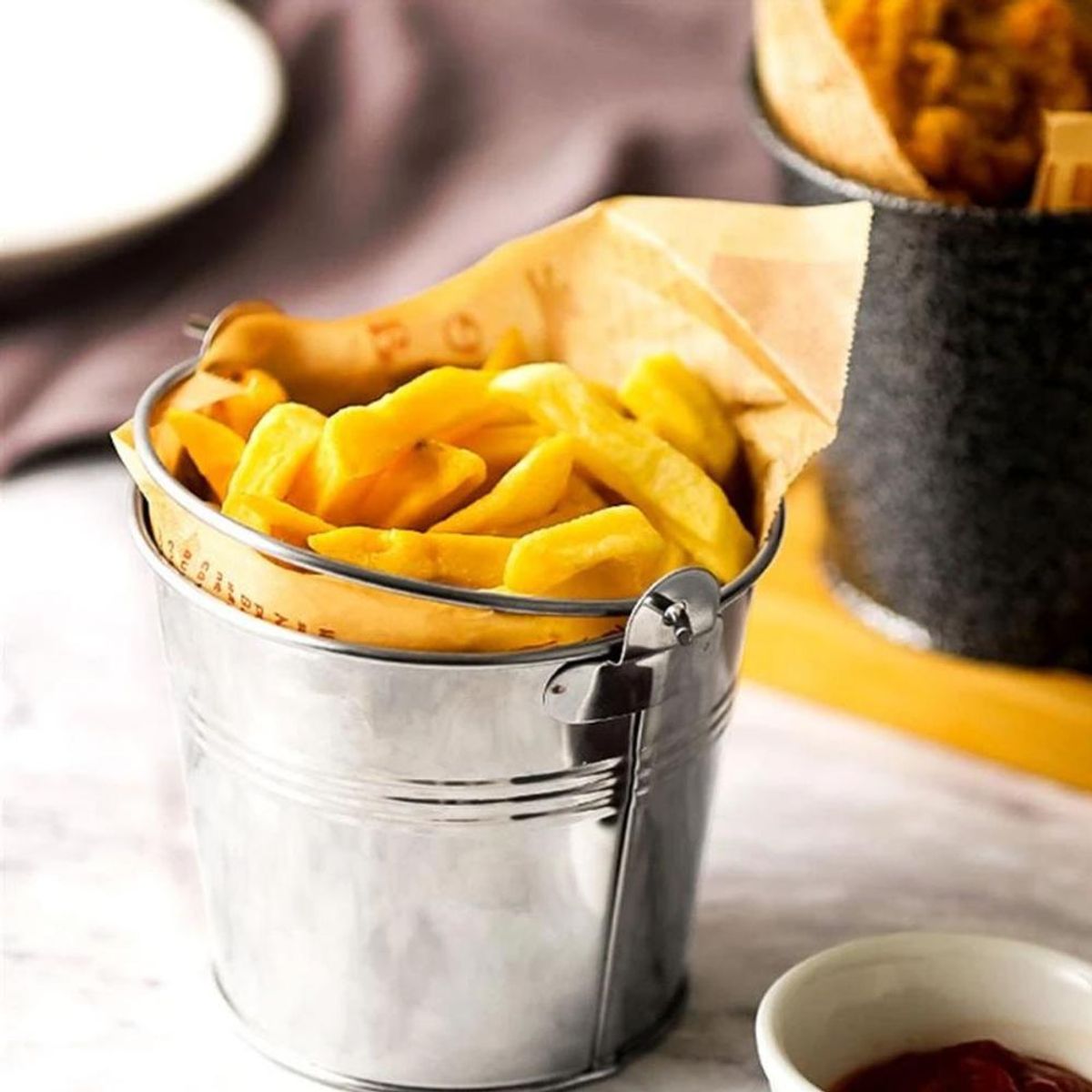 GENERICO - CUBETA DISPLAY REDONDO C/ DISEÑO Y ASA 10.5 x 9 CM. JEWEL