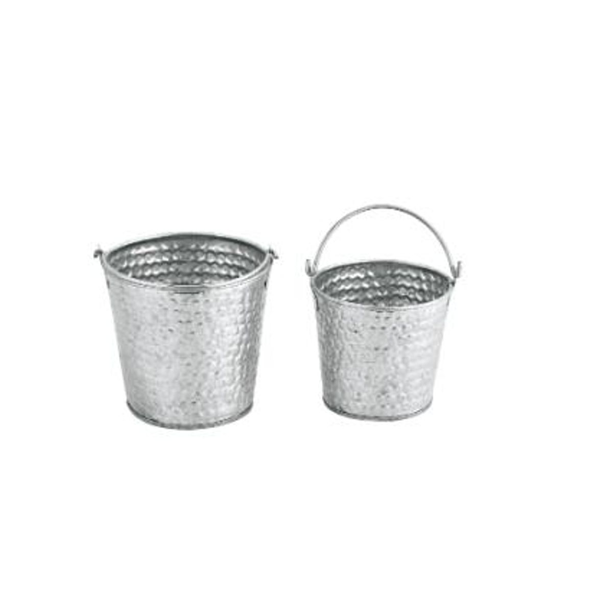 JEWEL - CUBO REDONDO 10 x 9 CM CON ASA GALVANIZADO IMAHE