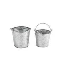 JEWEL - CUBO REDONDO 10 x 9 CM CON ASA GALVANIZADO IMAHE