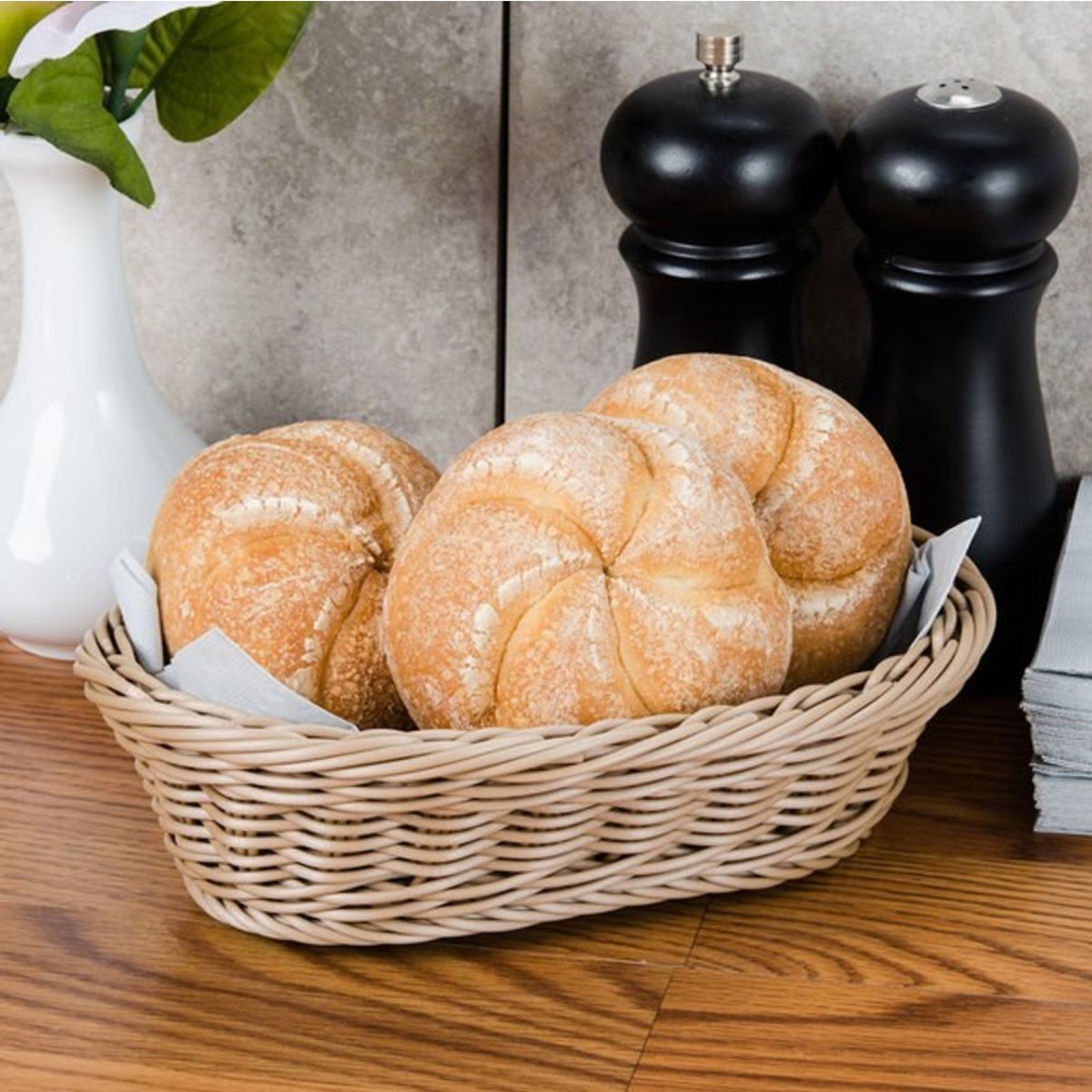 IMAHE - Panera Rattan Heavy Duty Ovalada 23X16.5X7 Cm IMAHE