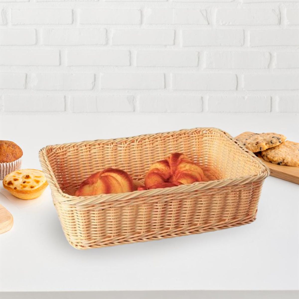 SUNNEX - Panera Rattan Heavy Duty Rectangular 38X28X9 Cm SUNNEX