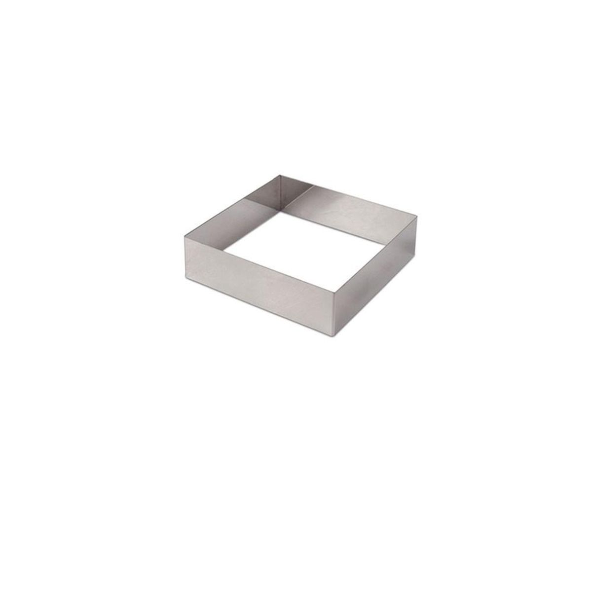 IMAHE - MOLDE CUADRADO ACERO INOX 10 x 10 x 4 cm JEWEL