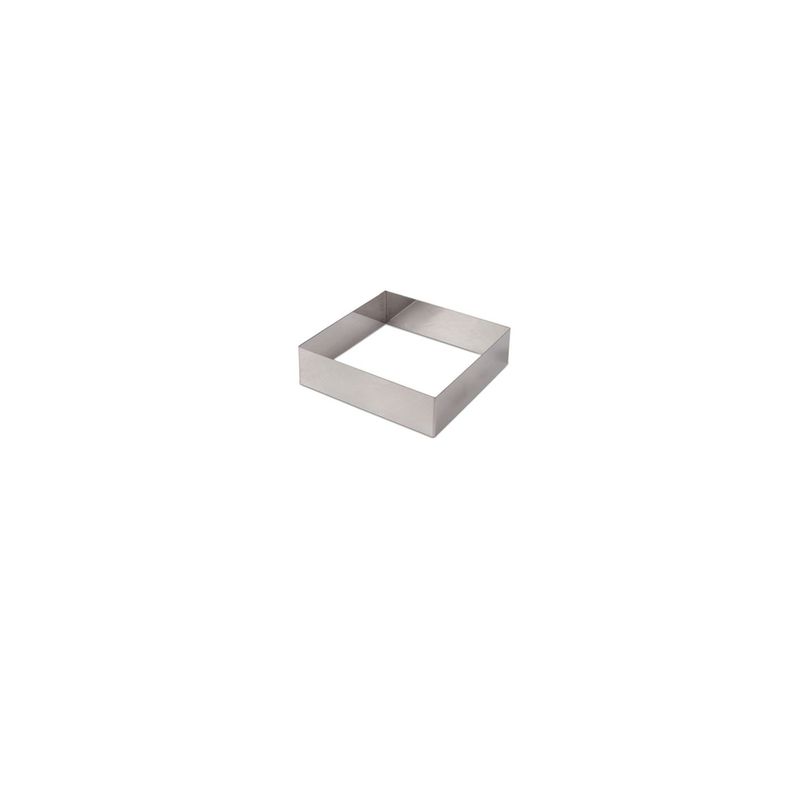 IMAHE - MOLDE CUADRADO ACERO INOX 8 x 8 x 4 cm IMAHE