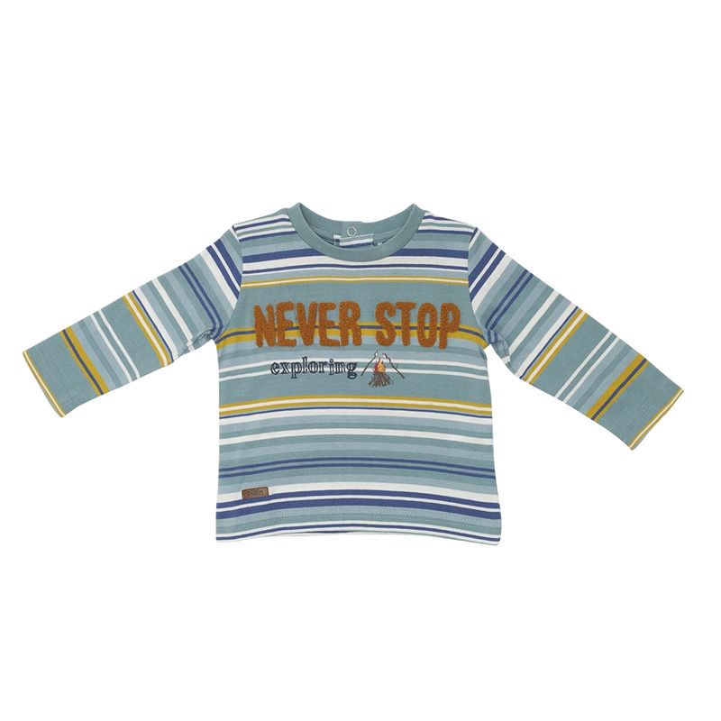 PILLIN - Polera Manga Larga Bebé Niño Gris Pillin PILLIN