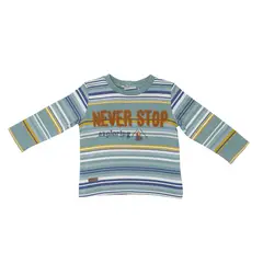 PILLIN - Polera Manga Larga Bebé Niño Gris
