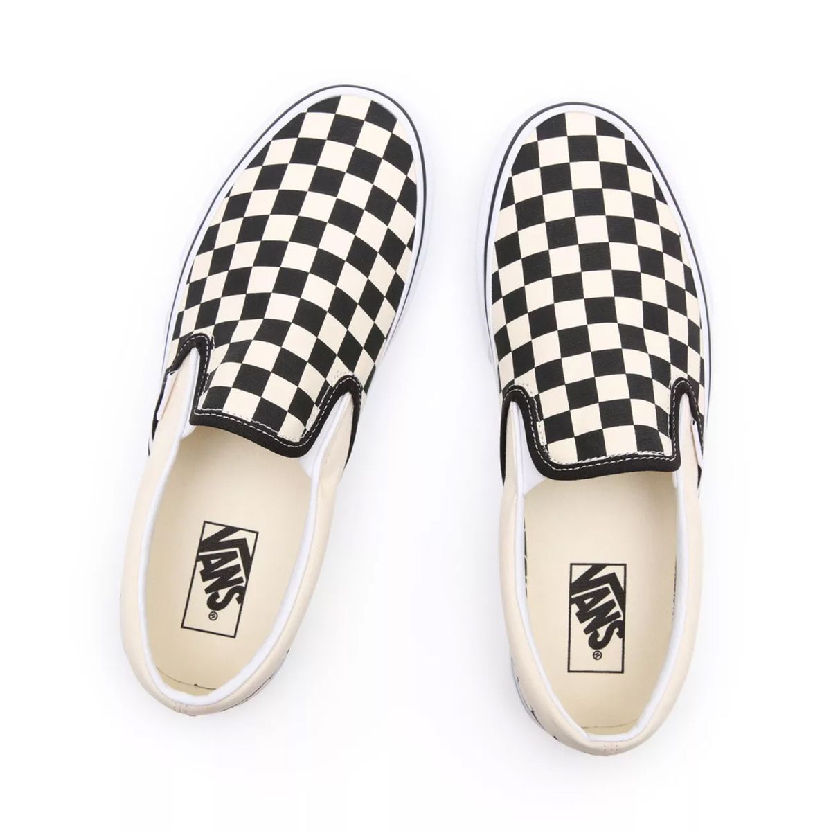 VANS - Zapatillas Unisex UA Classic Slip-On Checker Negra VANS