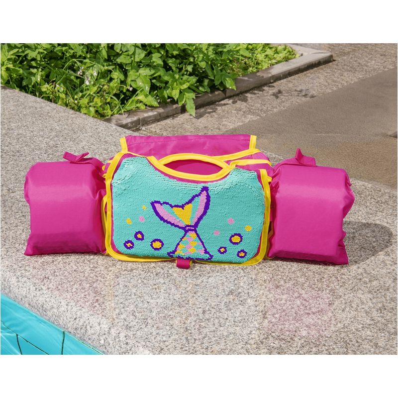 BESTWAY - SALVAVIDAS ALITAS LENTEJUELAS – SIRENA