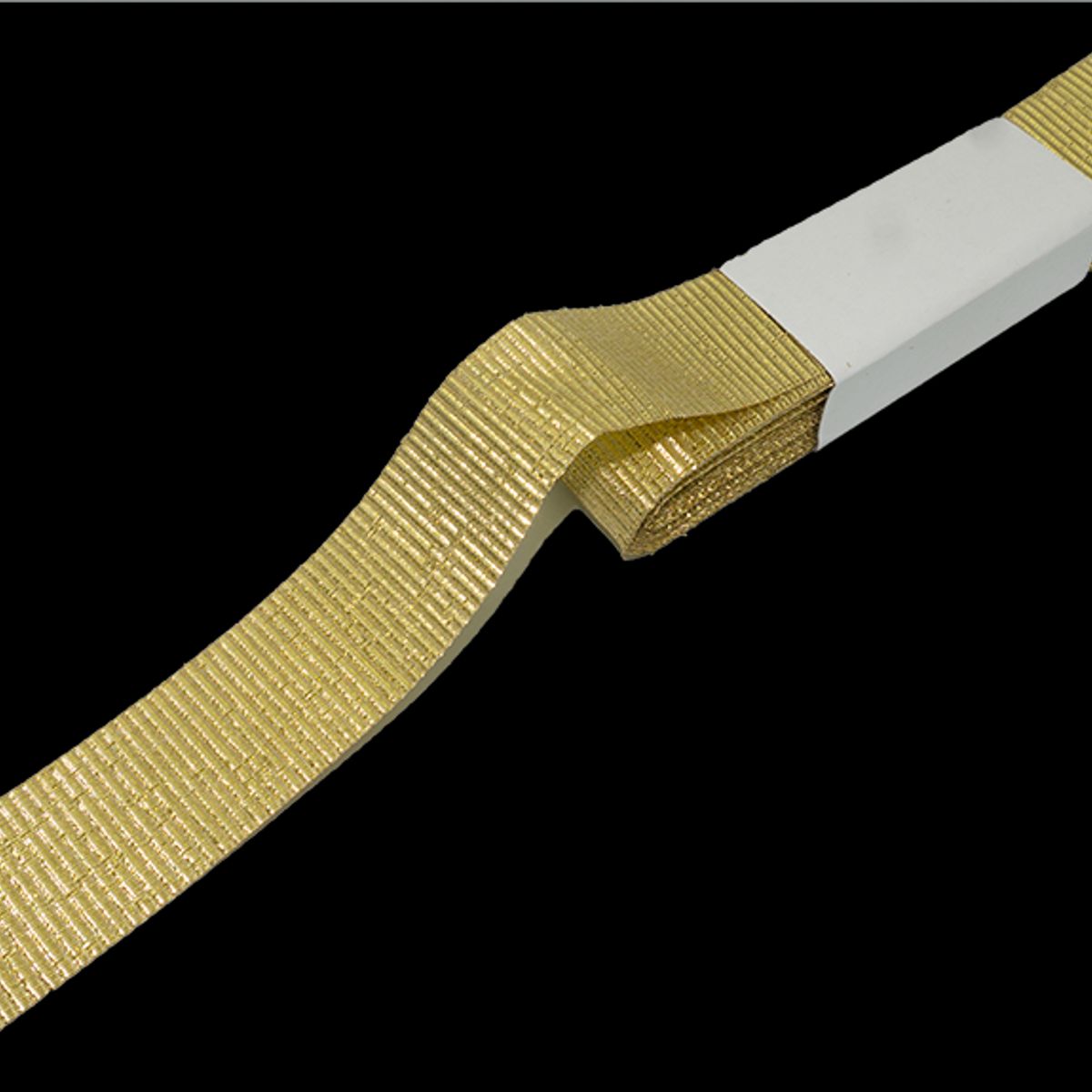 GENERICO - Cinta dorada lurex brillante 2,5cm de 10mts