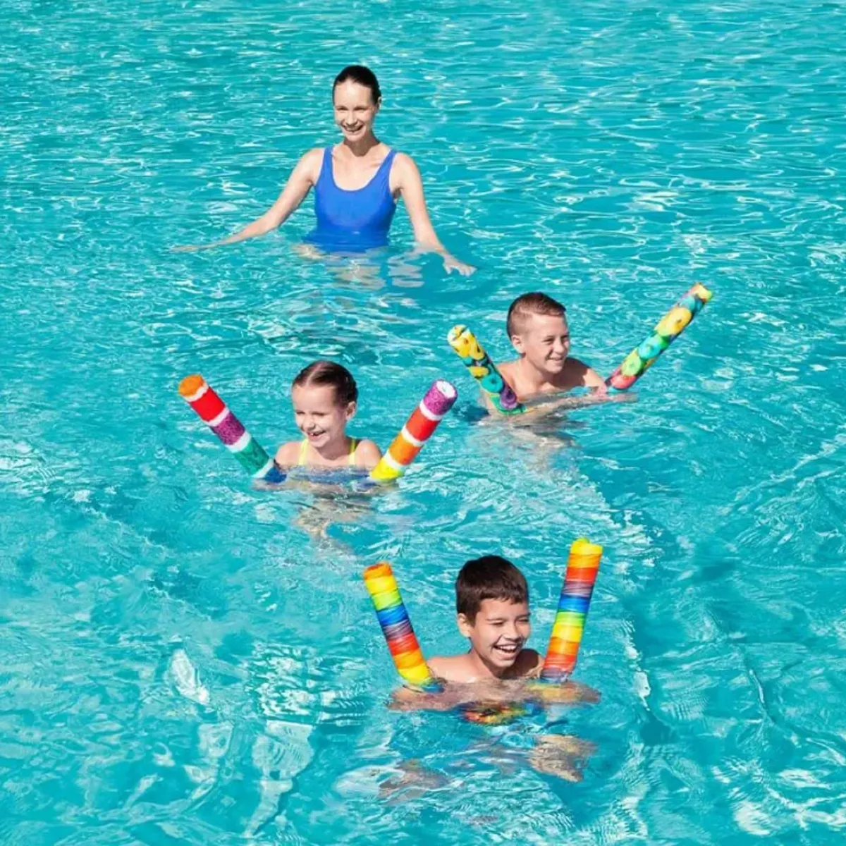 BESTWAY - TUBO FLOTADOR TALLARÍN DE PISCINA CON DISEÑO CANDY 1.22 M