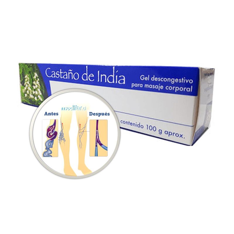 GENERICO - Castaño De India Gel Descongestivo Para Varices 100 Gramos..-