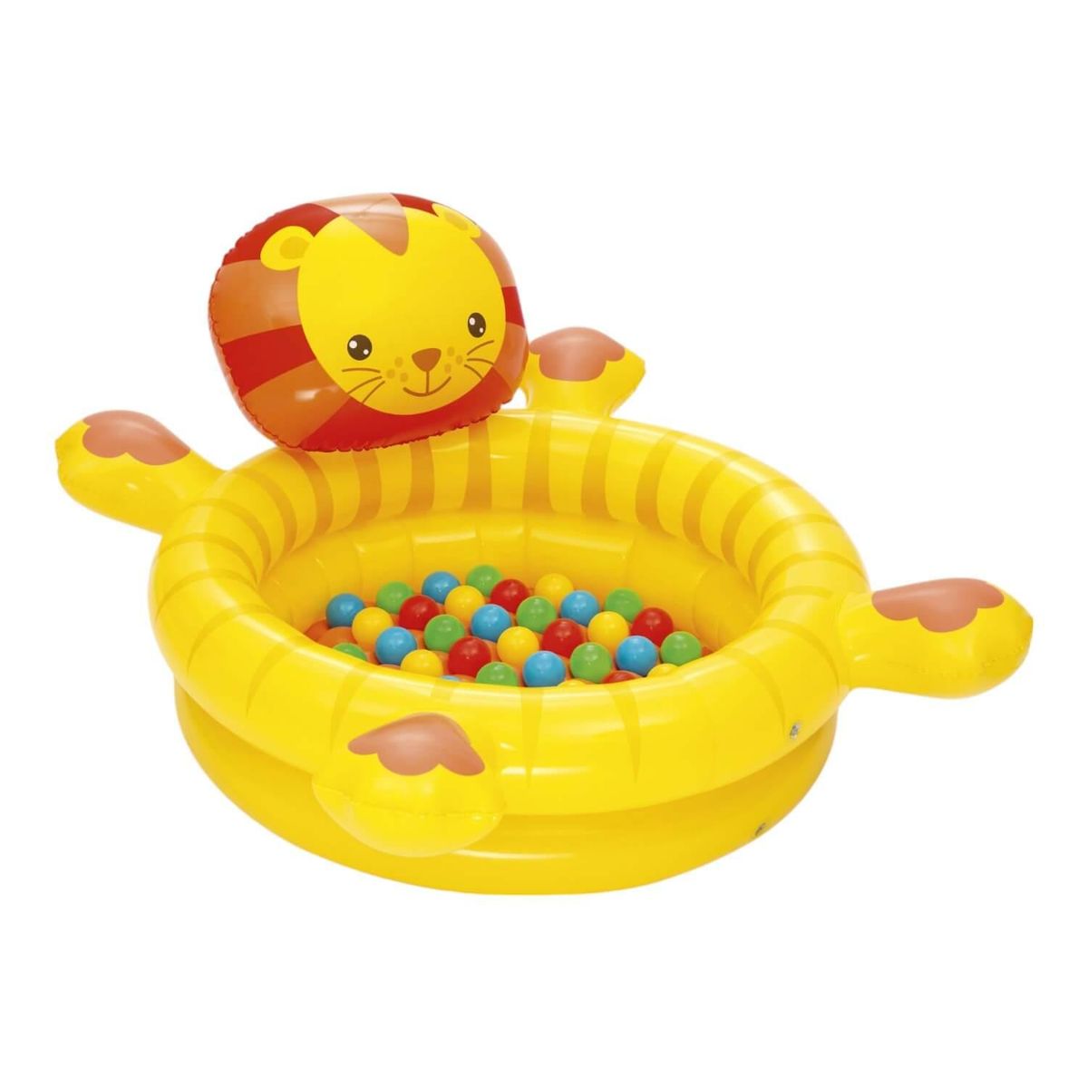 BESTWAY - Piscina Leon inflable con Pelotas 111 X98X61.5 Cms Bestway