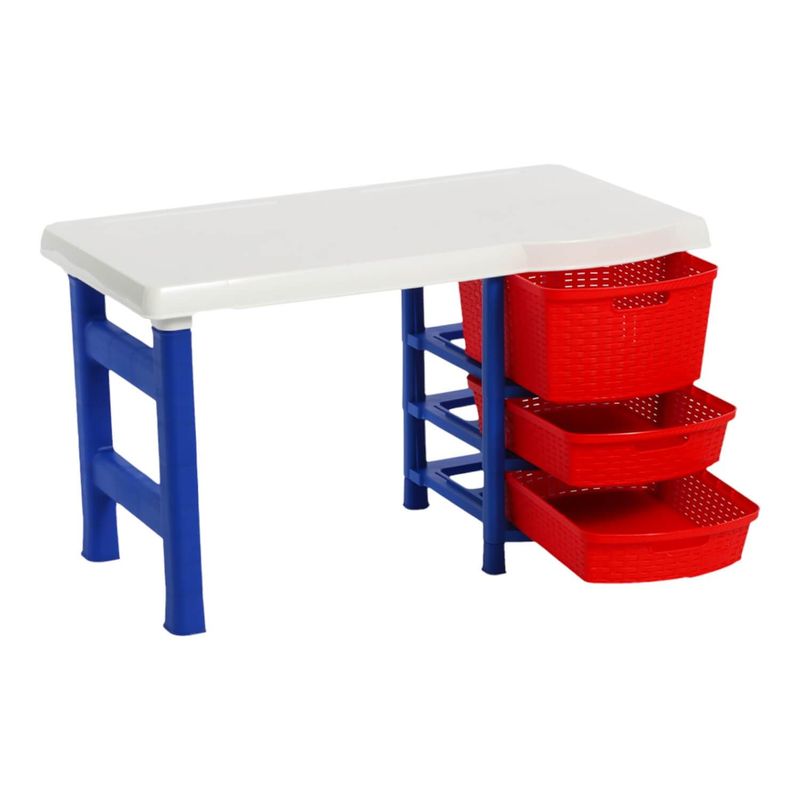 RIMAX - Escritorio Infantil Azul/Rojo 50x88x50 Cms Rimax
