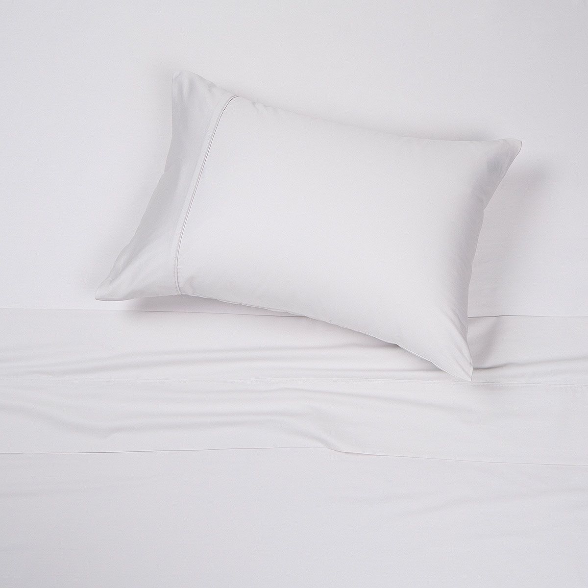 ROSEN - Sábana Rosen 300 Hilos Algodón Lisa Gris 1,5 Plazas