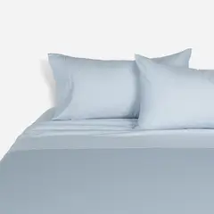 ROSEN - Sábana 400 Hilos Algodón Suvin Sergio Arias Súper King Aqua