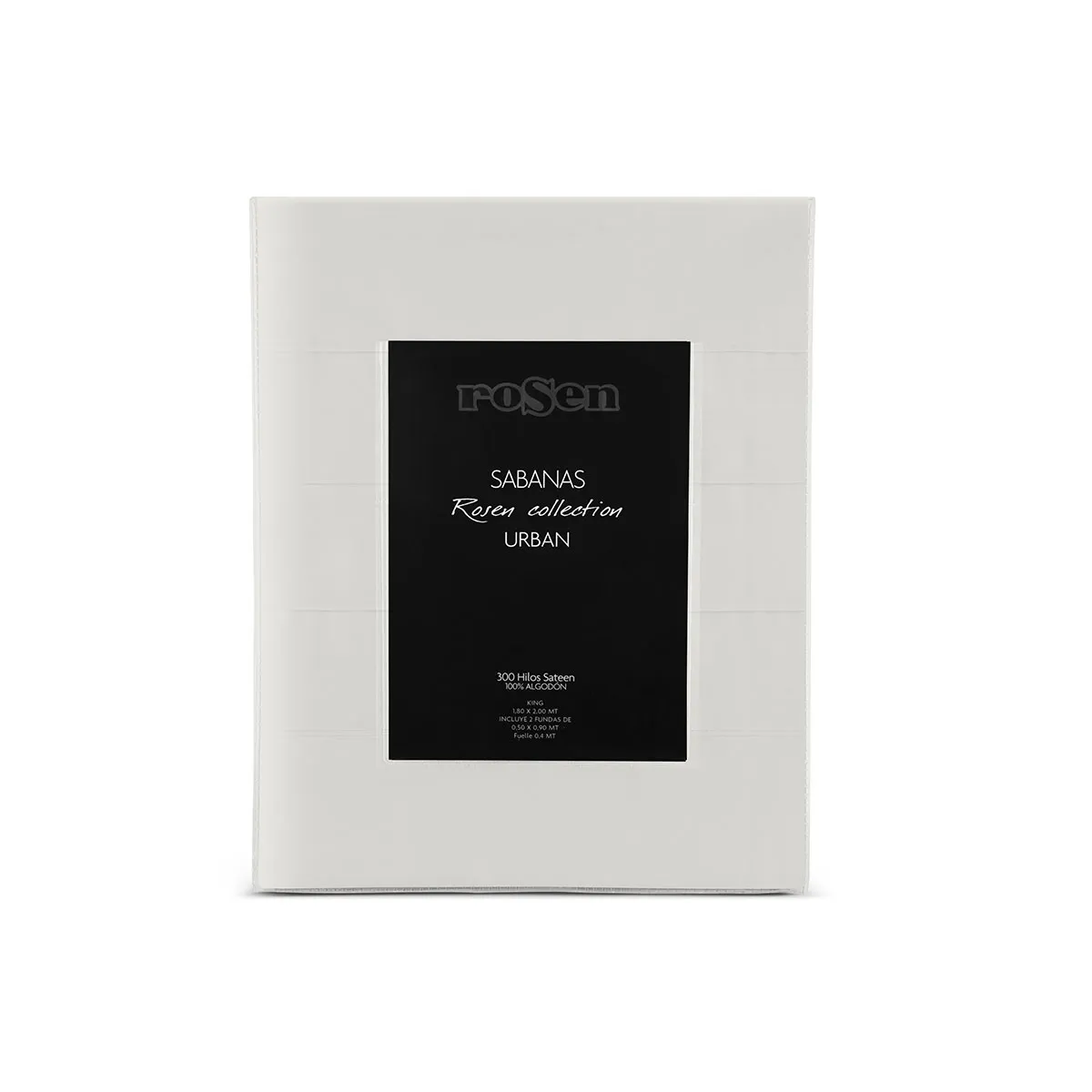 ROSEN - Sábana Rosen 300 Hilos Algodón Lisa Hielo Queen