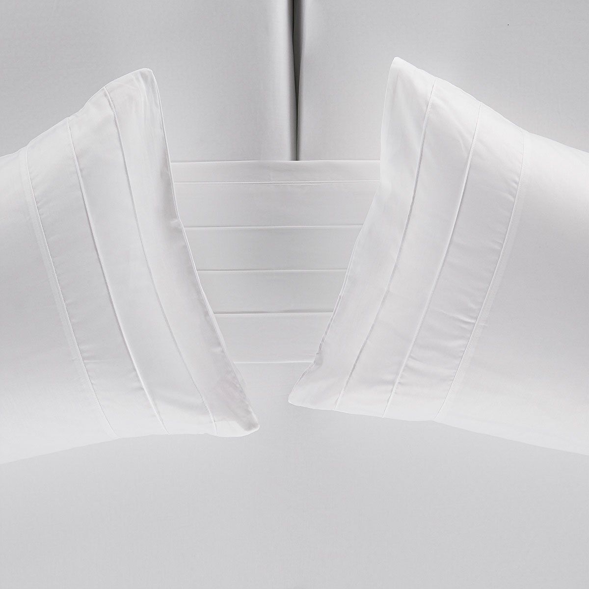 ROSEN - Sábana Body Shape 300 Hilos Algodón Lisa Blanca Súper King