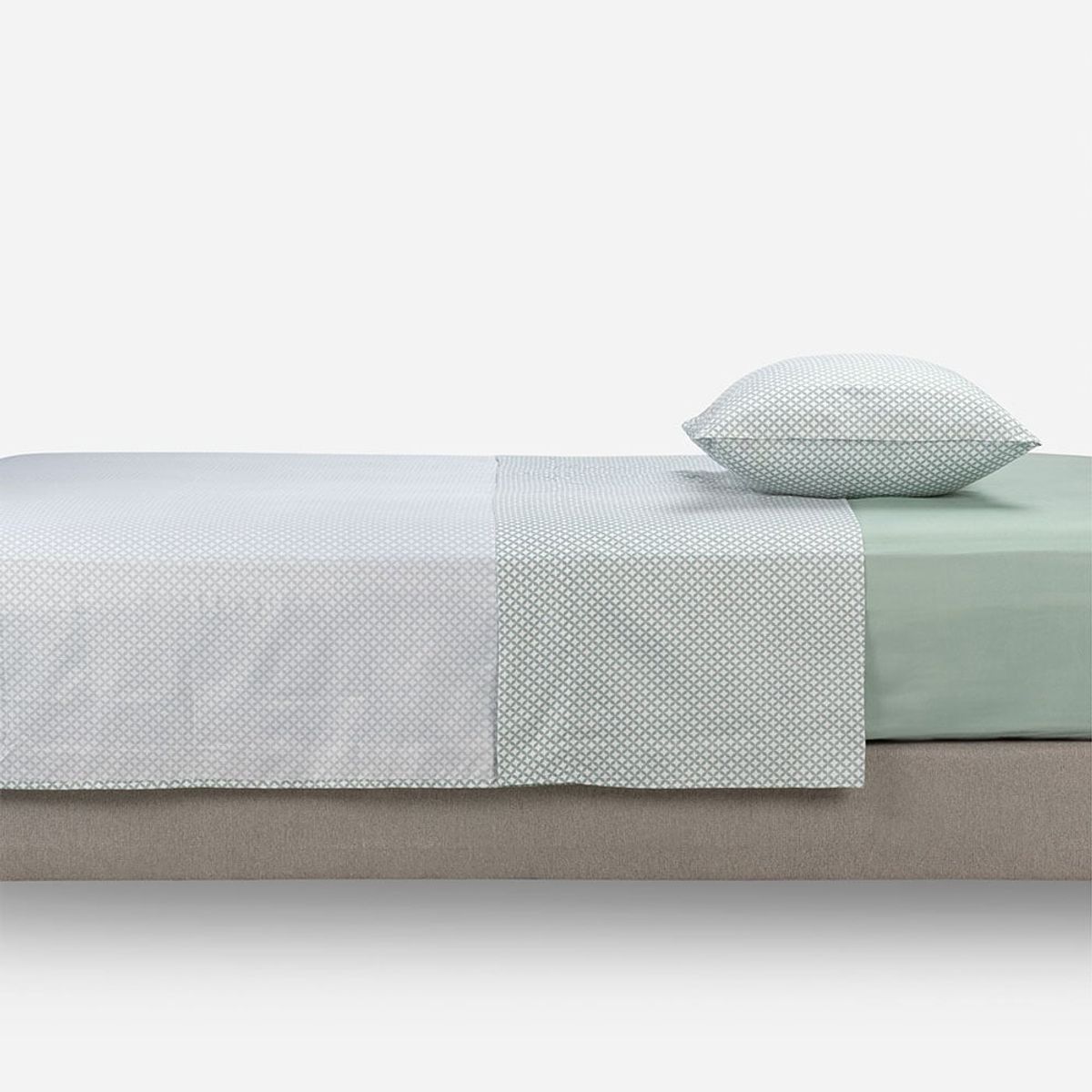 ROSEN - Sábana Rosen Microfibra Estampada Jade 1,5 Plazas