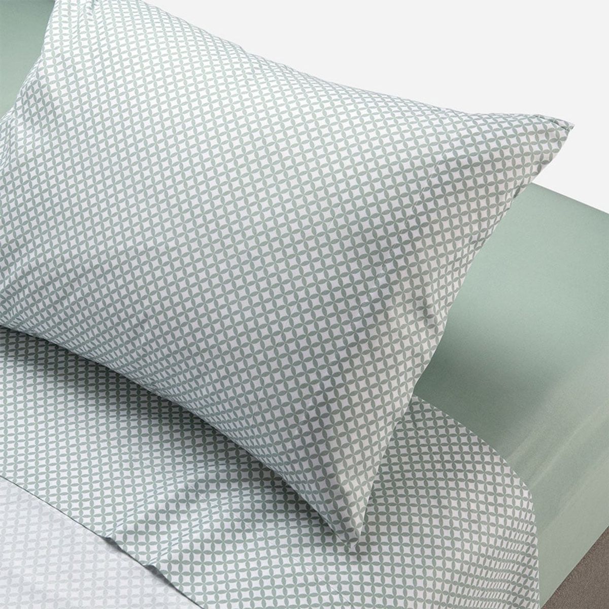 ROSEN - Sábana Rosen Microfibra Estampada Jade 1,5 Plazas