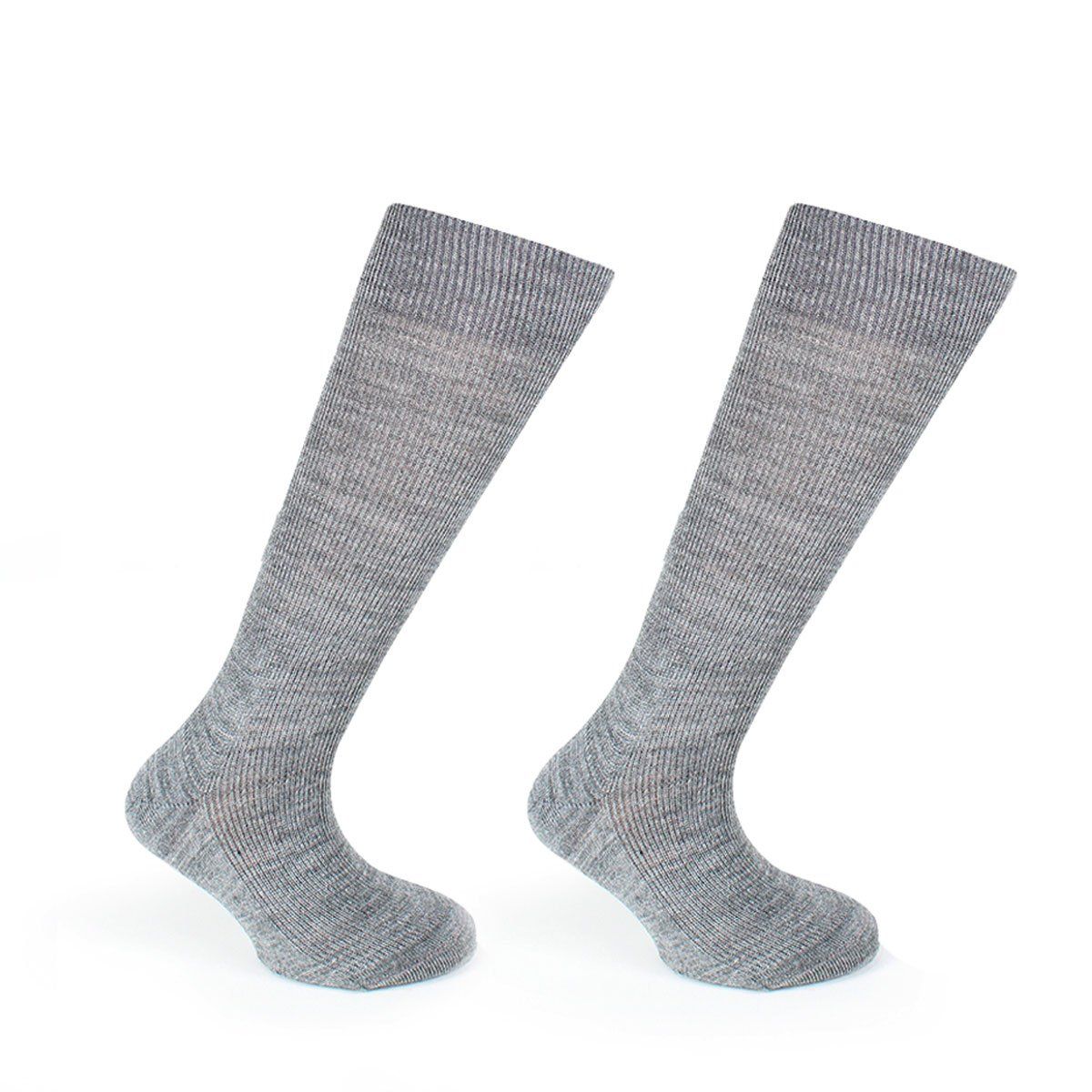 MONARCH - Calceta Dralón Bi-Pack Escolar Gris Monarch